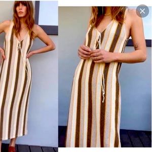 Zara rustic midi dress.